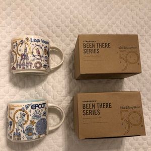 Disney Starbucks Been There Series - Magic Kingdom and Epcot Mugs